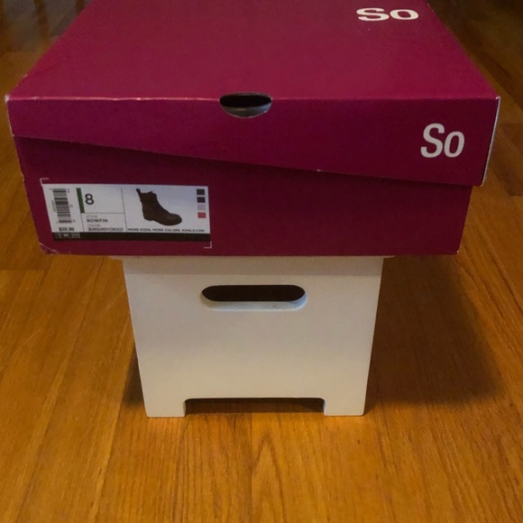 SO Women’s Combat Boots- Size 8-Burgundy Croco - Picture 7 of 13